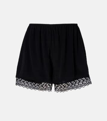 Shorts aus Satin mit Spitze | Simone Rocha