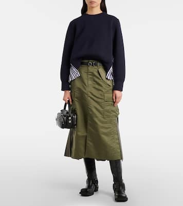 Sweatshirt aus einem Baumwollgemisch | Sacai