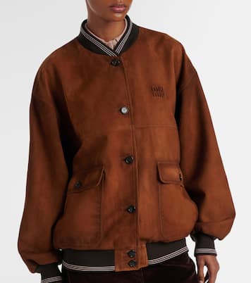 Chaqueta de chaqueta con logo | Miu Miu