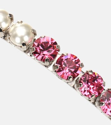 Cerchietto con perle e cristalli | Miu Miu