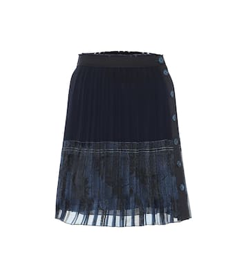 Minigonna plissé in seta | Chloé