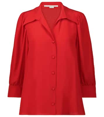 Camisa Willow de crepé de seda | Stella McCartney
