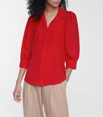 Camisa Willow de crepé de seda | Stella McCartney