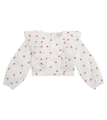 Blusa in cotone con ricami | Stella McCartney Kids