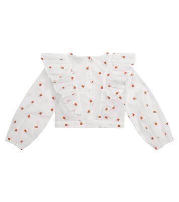 Blusa in cotone con ricami | Stella McCartney Kids