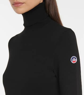 Striped turtleneck knit sweater | Fusalp