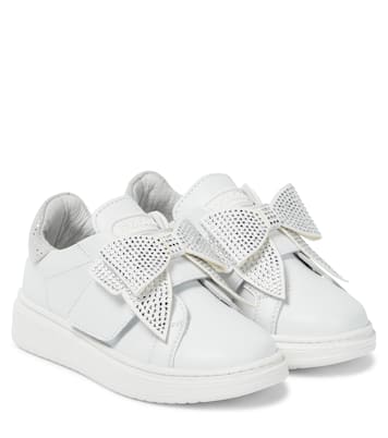 Sneakers in pelle con decorazione | Monnalisa
