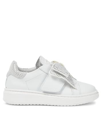 Sneakers in pelle con decorazione | Monnalisa