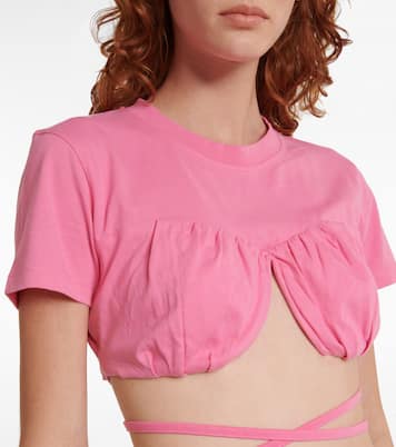 Top raccourci Le T-shirt Baci en coton | Jacquemus