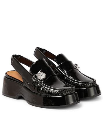 Loafers aus Lackleder | Ganni