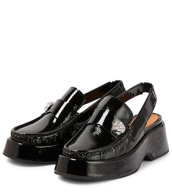 Loafers aus Lackleder | Ganni