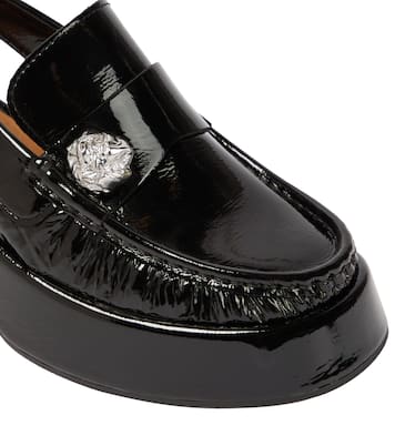 Loafers aus Lackleder | Ganni