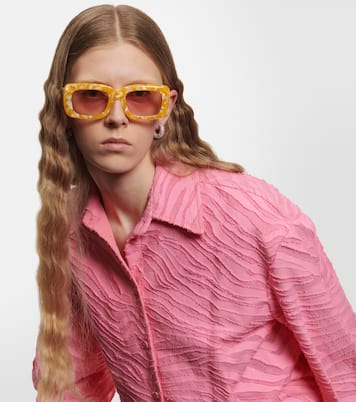 x Linda Farrow Marfa rectangular sunglasses | The Attico