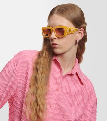 x Linda Farrow Marfa rectangular sunglasses | The Attico