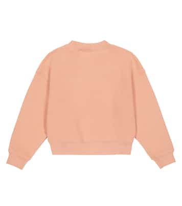 Pullover in cotone con ricamo | Palm Angels Kids