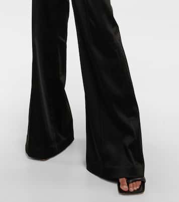 Jordana duchess satin bootcut pants | Simkhai