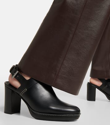 Slingback-Pumps Clos aus Leder | Max Mara