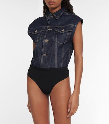 Body di jeans in misto cotone | Alaïa