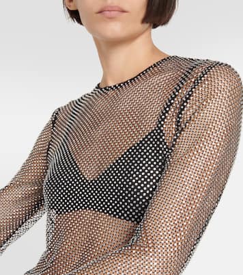 Top in rete con piume | Giuseppe di Morabito