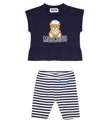 Baby - T-shirt e leggings in misto cotone | Moschino Kids