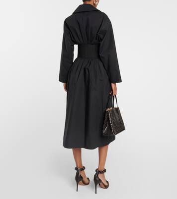Abrigo en mezcla de algodón con cinturón | Alaïa