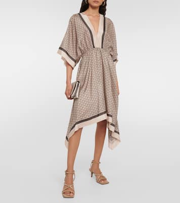 Printed silk kaftan | Brunello Cucinelli