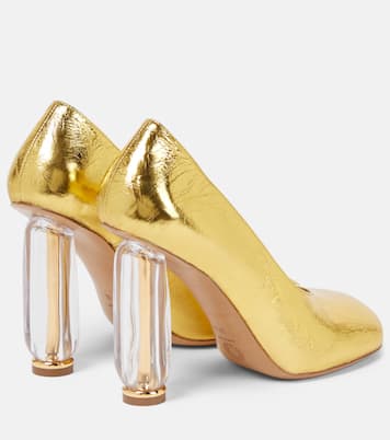 Pumps aus Metallic-Leder | Dries Van Noten