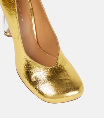 Pumps aus Metallic-Leder | Dries Van Noten