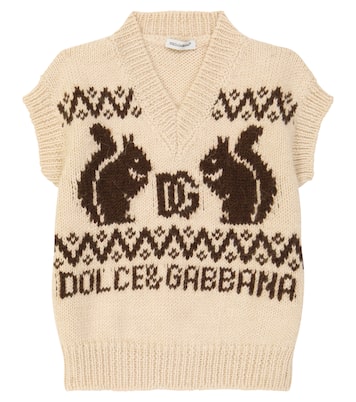 Pullunder aus Wolle und Alpakawolle | Dolce&Gabbana Kids
