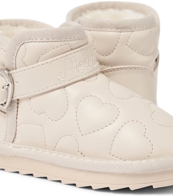 Bottines matelassées en cuir synthétique | Monnalisa