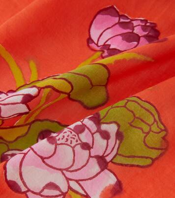 Tea Flower muslin beach towel | Lisa Corti