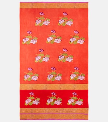 Tea Flower muslin beach towel | Lisa Corti