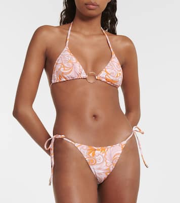 Miami printed low-rise bikini bottoms  | Melissa Odabash