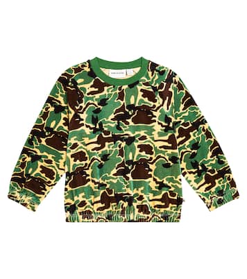 Sudadera de terciopelo con camuflaje | Mini Rodini
