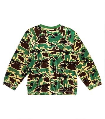 Sudadera de terciopelo con camuflaje | Mini Rodini