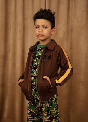 Sudadera de terciopelo con camuflaje | Mini Rodini