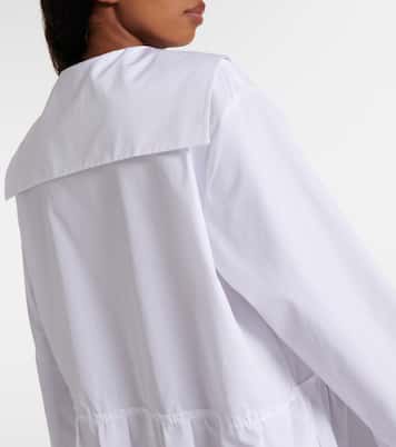 Abito chemisier in popeline di cotone | Miu Miu
