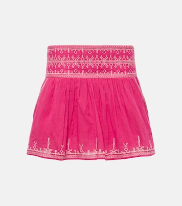 Minifalda Picadilia de algodón fruncida | Marant Etoile