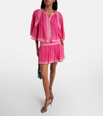 Minifalda Picadilia de algodón fruncida | Marant Etoile