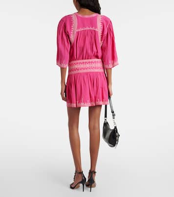 Minifalda Picadilia de algodón fruncida | Marant Etoile