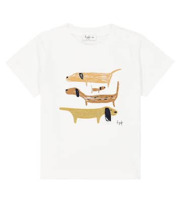 T-shirt in jersey di cotone con stampa | Il Gufo