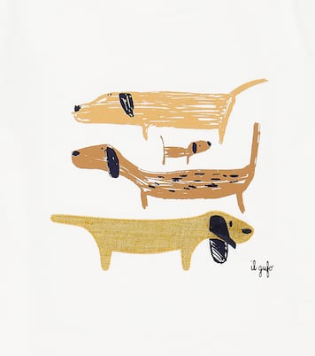 T-shirt in jersey di cotone con stampa | Il Gufo