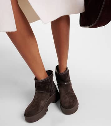 Ankle Boots Stormy aus Veloursleder | Gianvito Rossi