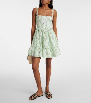 Lima printed linen minidress | Agua by Agua Bendita