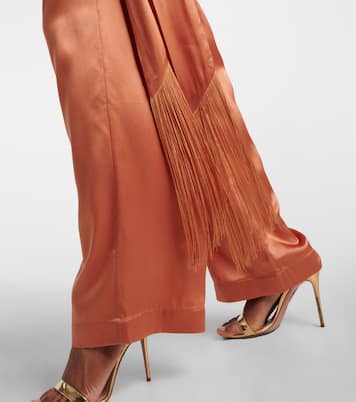 Pantaloni Verdi in raso di seta | Taller Marmo