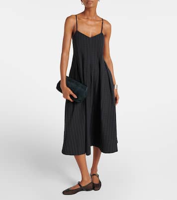Vestido midi Kate de algodón | Asceno
