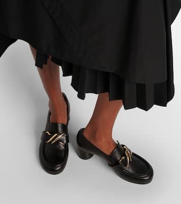 Monogram leather loafer pumps | Proenza Schouler