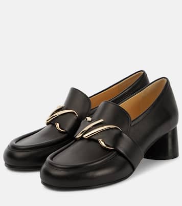 Monogram leather loafer pumps | Proenza Schouler
