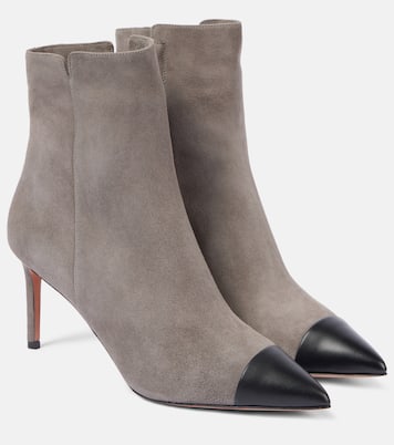 Bottines Milanese 75 en daim et cuir | Aquazzura