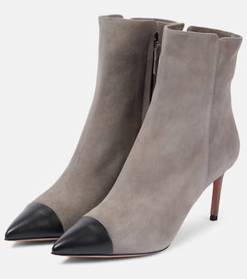 Bottines Milanese 75 en daim et cuir | Aquazzura